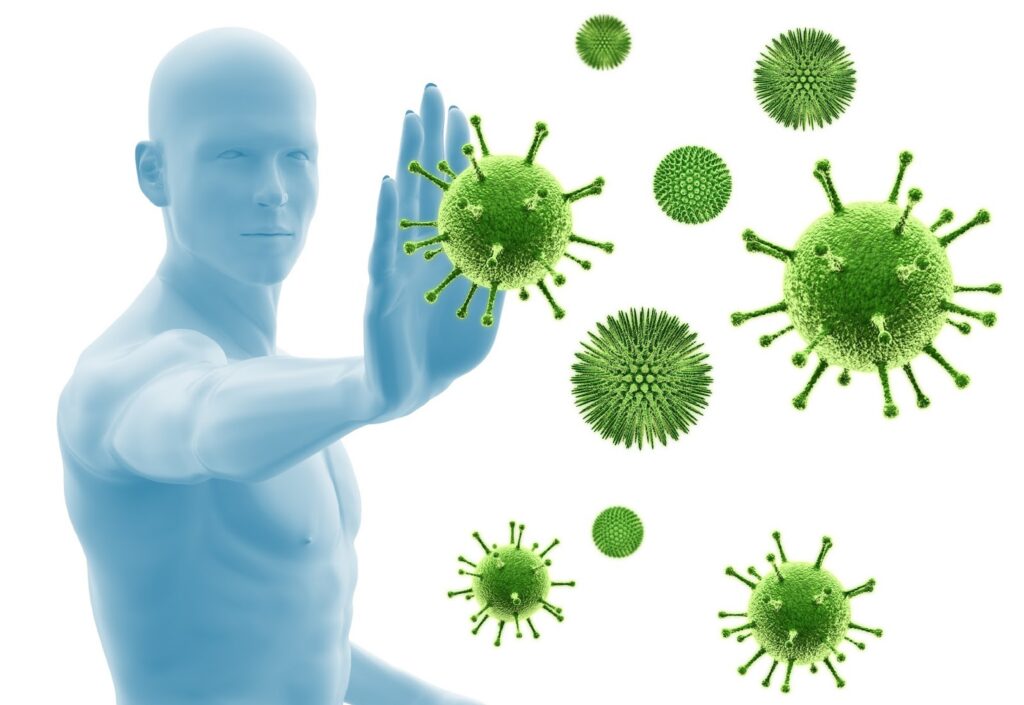 Hệ thống miễn dịch giúp cơ thể chống lại các vi khuẩn, vi rút gây hại