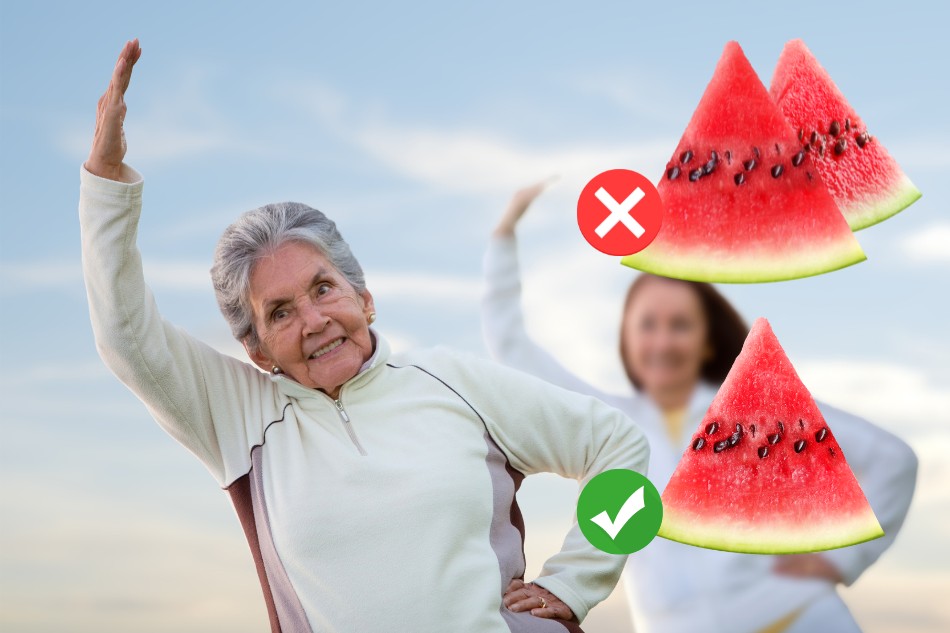 Người cao tuổi không nên ăn nhiều dưa hấu