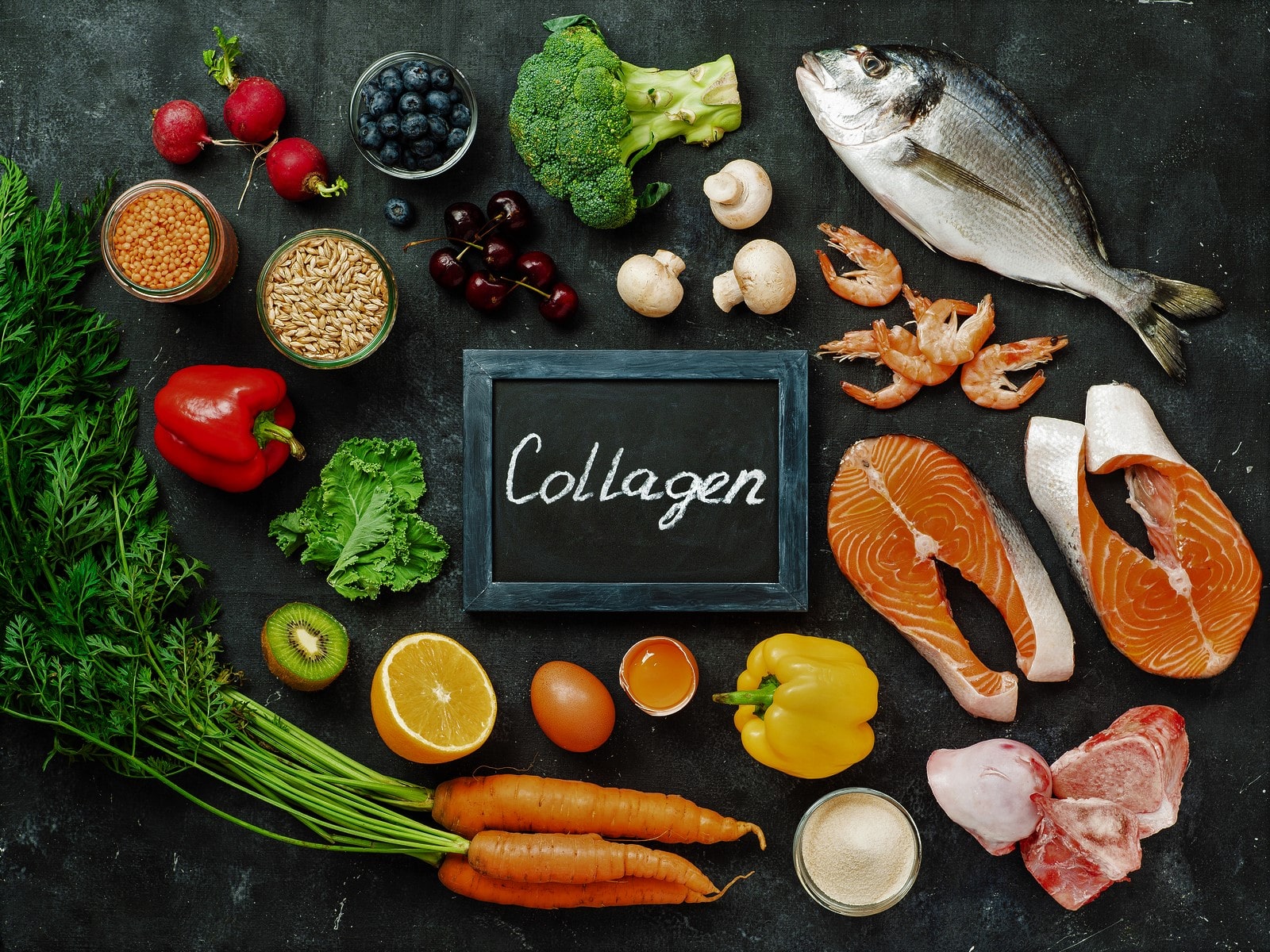 Cần bổ sung Collagen cho cơ thể thông qua việc ăn uống đầy đủ
