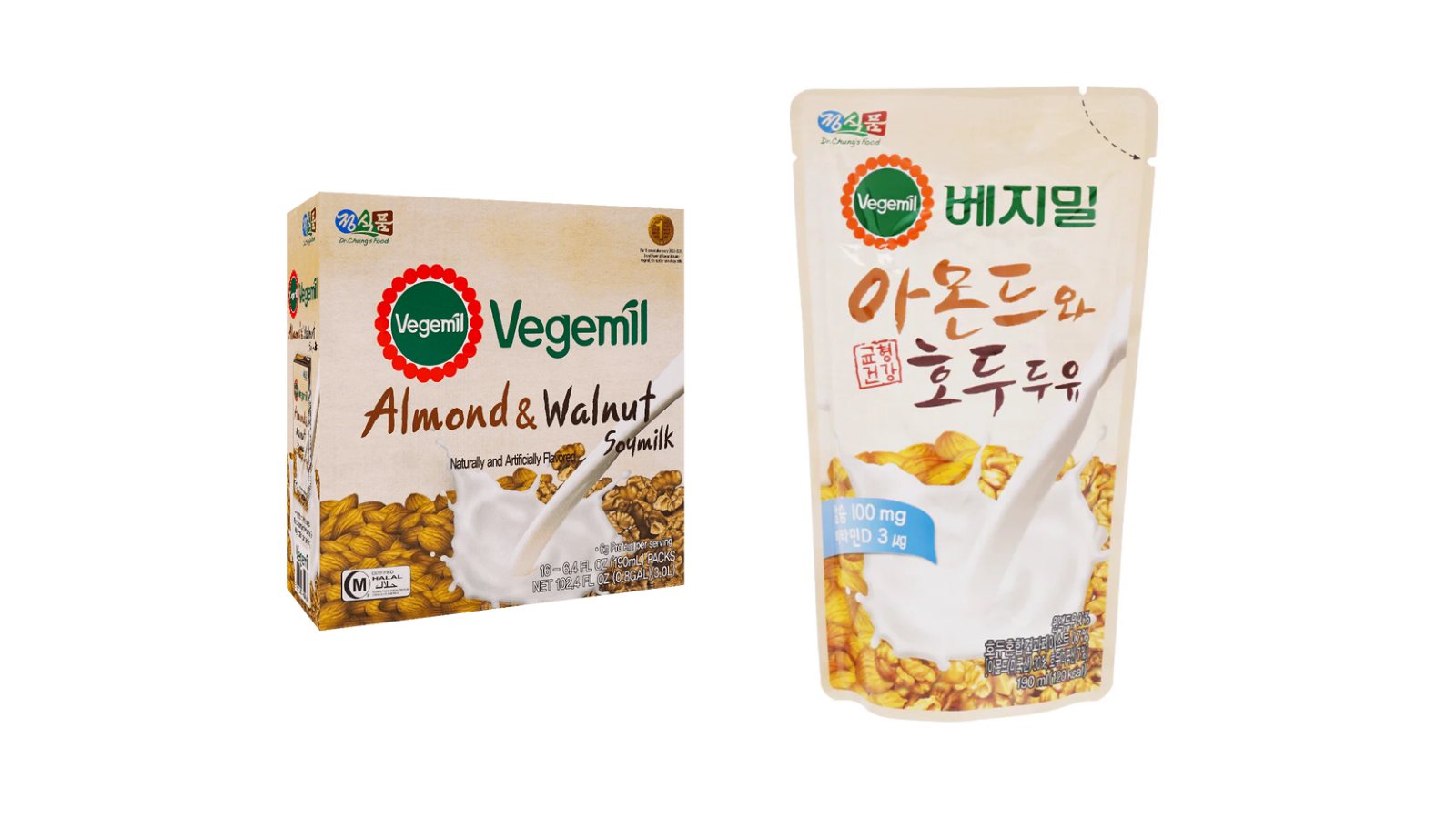 Sữa óc chó và hạnh nhân Vegemil Hàn Quốc thích hợp cho nhiều đối tượng sử dụng